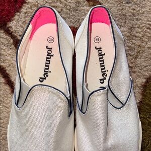 Johnnie White Slip-On Women's Shoes